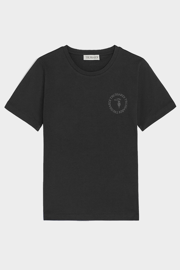 T-SHIRT TRUSSARDI - BLACK